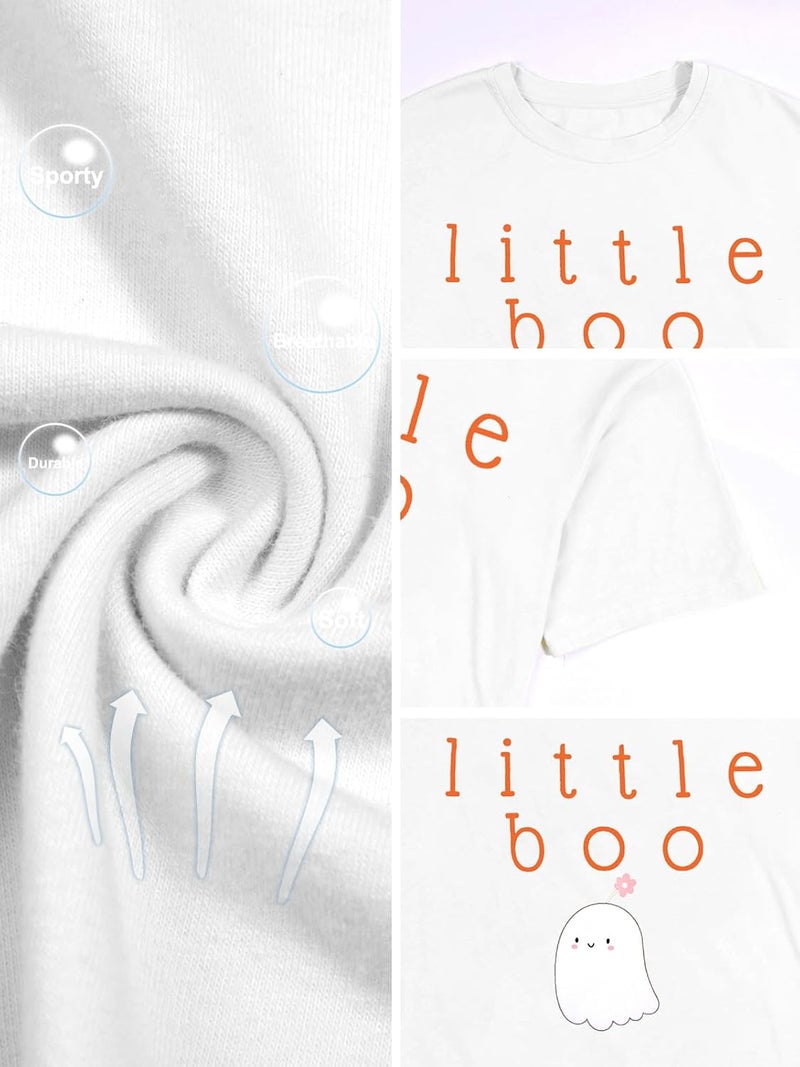 JinTing Mommy and Me Matching Outfits Halloween Little Boo Sweatshirt Spooky Mama Long Sleeve Shirt Tops - Image 3